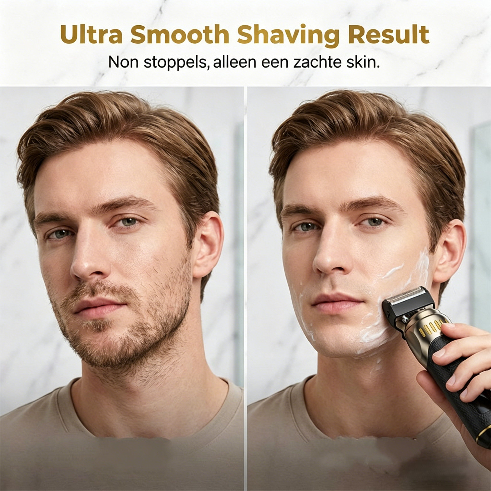 Men's 3-in-1 Grooming Set with T-Blade Trimmer and Foil Shaver