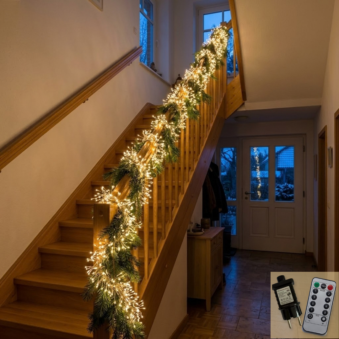 Cluster LED-Lichterkette Kupferdraht mit Fernbedienung & Timer, 3–30 m