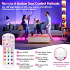 Rechargeable RGB LED Lamp E27 with Remote Control – No Wiring Needed