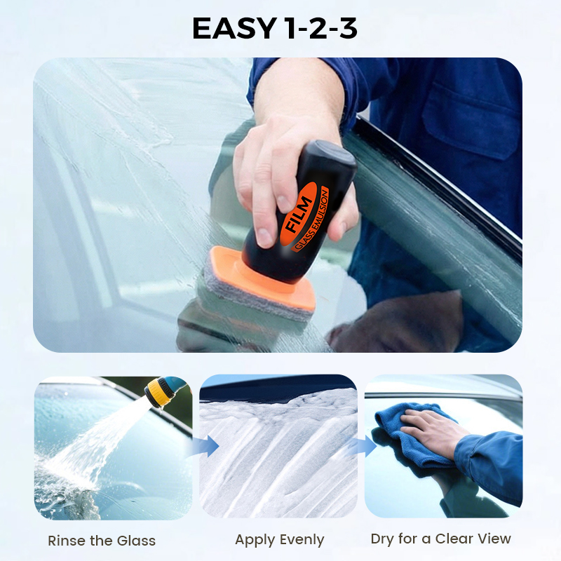 Glass cleaner for windshields
