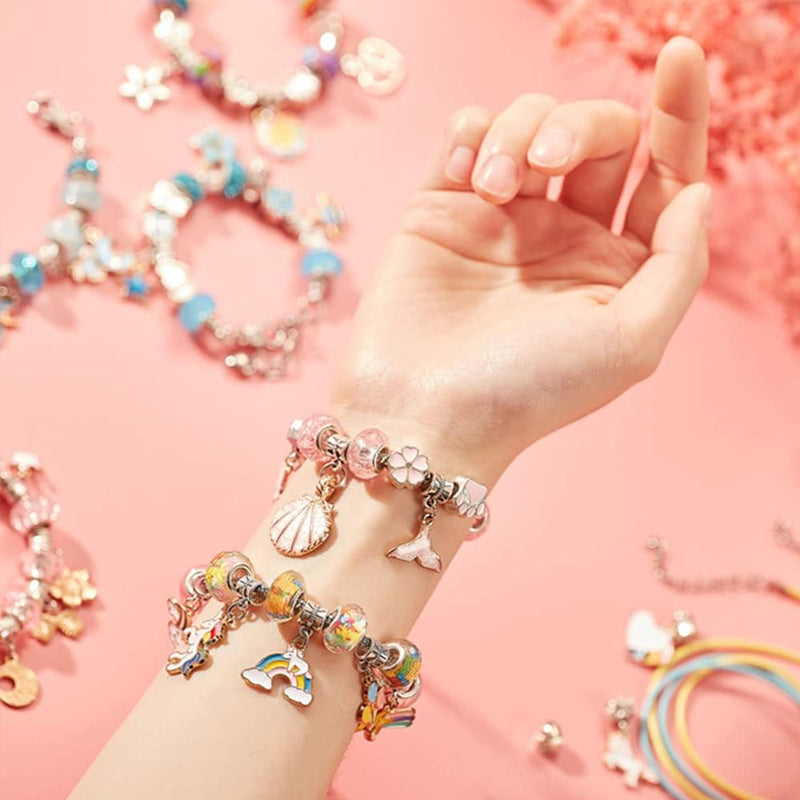 DIY Armband-Bastelset für Kinder mit Perlen und Anhängern