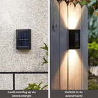 Solar-Wandleuchte LED mit automatischem Sensor (4er-Set)