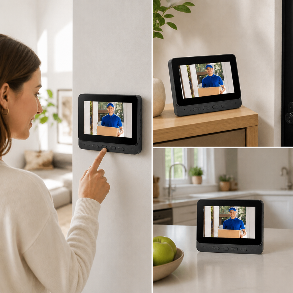 Video-Türklingel mit Nachtsicht und HD-Display