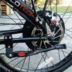 Height-adjustable bicycle stand 32.7–37.8 cm, aluminum, frame-mounted
