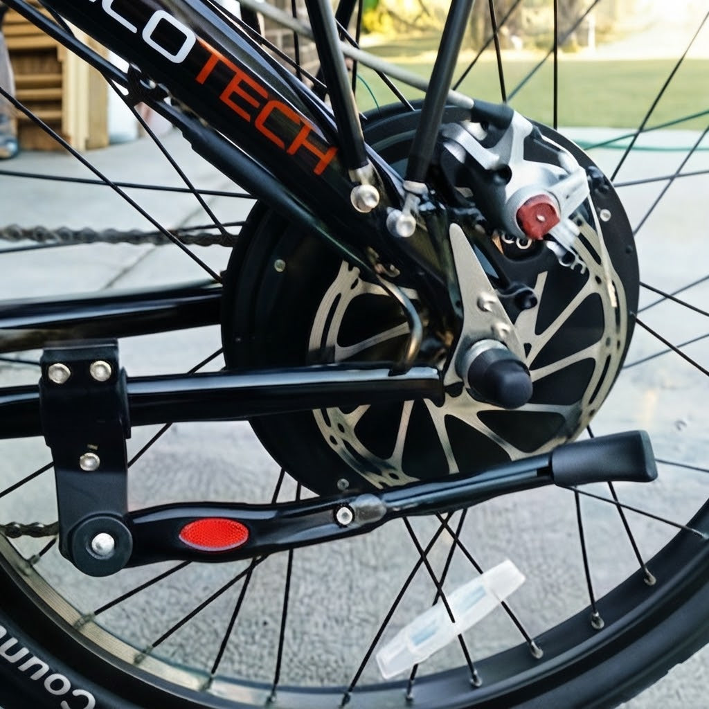 Height-adjustable bicycle stand 32.7–37.8 cm, aluminum, frame-mounted