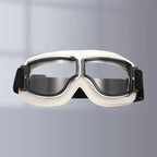 Motorradbrille Vintage-Stil mit verstellbarem Gummiband