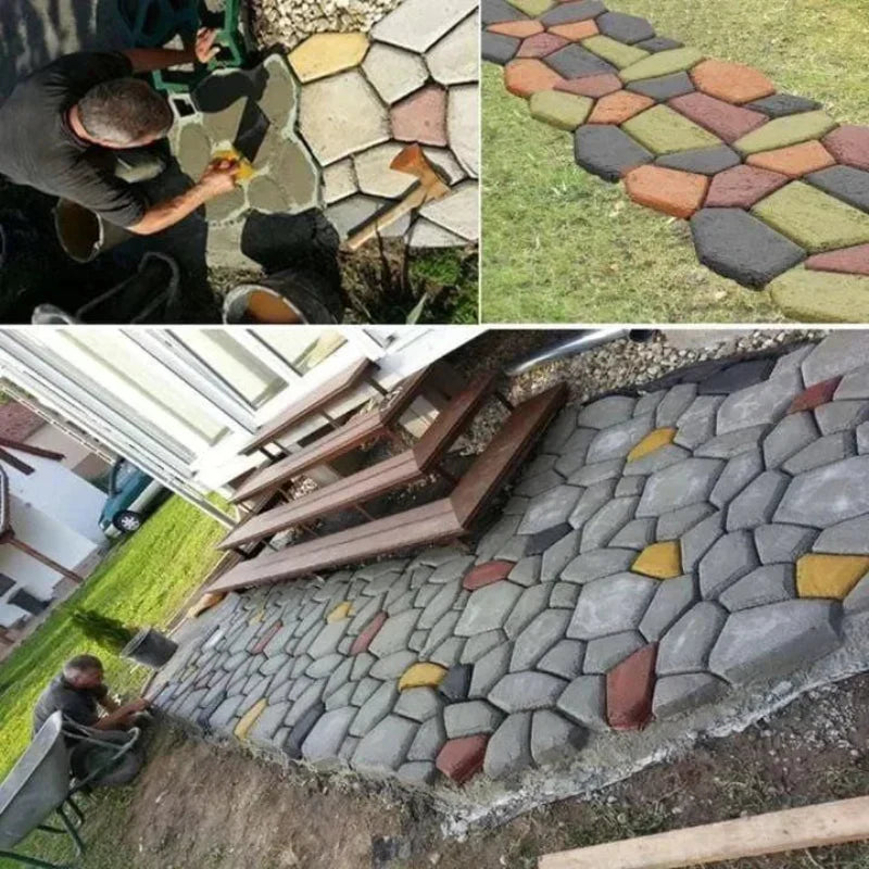 Betonweg-Schablone – Gartenwege einfach selbst gestalten