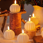 Flameless LED candles with flickering light – 6 designs, sets of 3 to 12 pieces