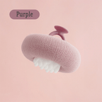 Shower sponge with massage particles and handle