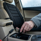 Car heated seat cushion, 12 V – heated back and seat, 2 heat settings, 97 x 48 cm