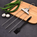 Grill Skewer Set with Scraper (Set of 3)