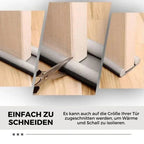 Door seal against drafts with double protection