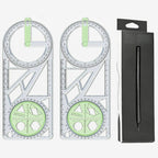 Multifunctional Geometry Ruler with Protractor