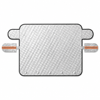 Winter windshield cover with magnets, mirror protection and door flaps, 260 x 116 cm