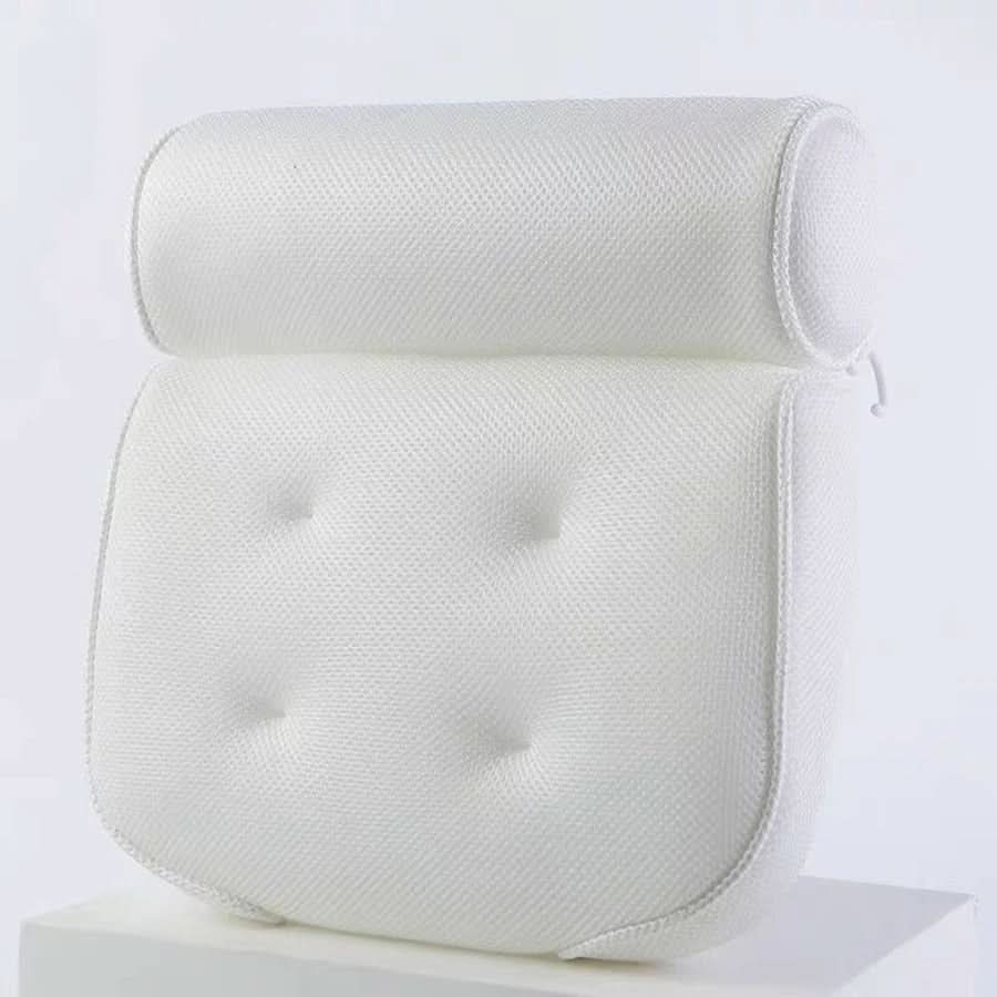 Badekissen mit Nackenstütze – ergonomisch, 38 × 34 cm