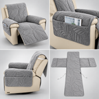 Sesselschoner Relaxsessel Blattmuster Mikrofaser