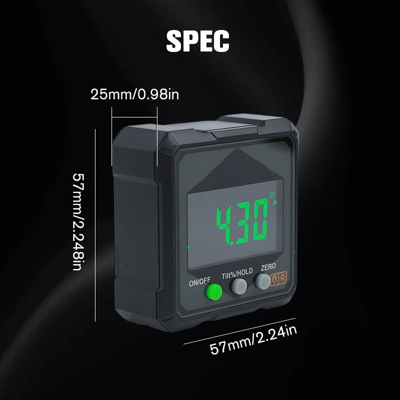 Digitaler Winkelmesser mit Magnetbasis IP54 – 360° Messbereich