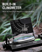 Navigationskompass mit Clinometer und Leuchteffekt
