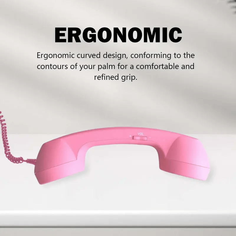 Retro-Telefonhörer mit ergonomischem Design