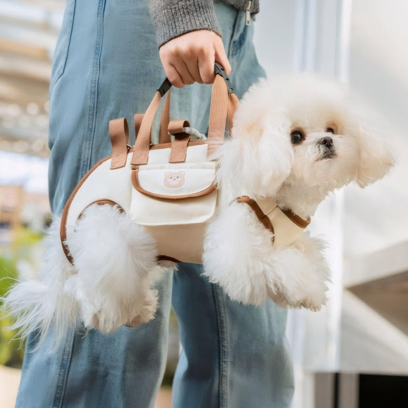 Hundetrage mit Schultergurt – Freihändig unterwegs
