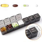 Medication Organizer 28 Compartments – Weekly Dispenser for Tablets