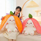 Kuschelhase mit Versteckfach – Karotten- oder Erdbeerdesign