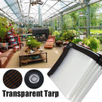 Transparente Schutzplane PE mit Ösen