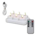 Wiederaufladbare LED-Teelichter