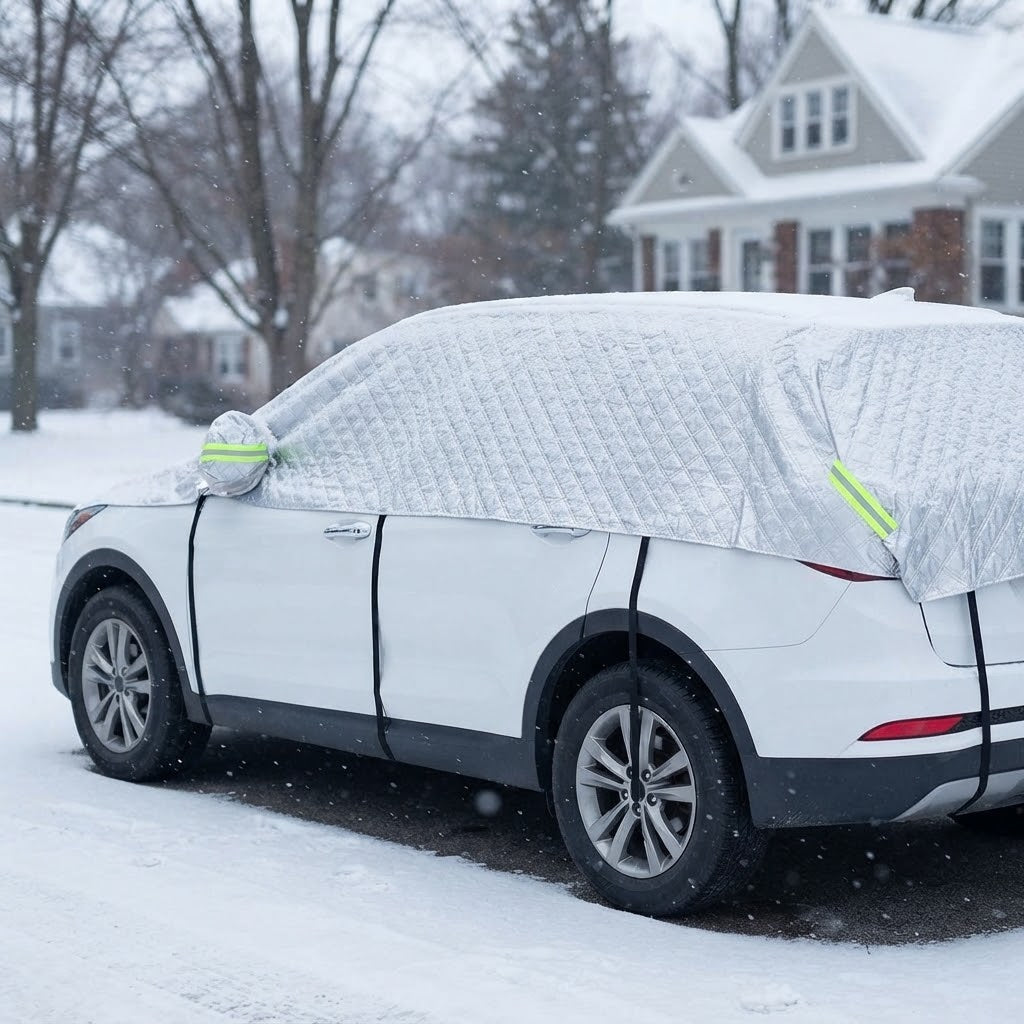 Winter Autoabdeckung SUV wasserdicht – Schutz vor Schnee, Eis und Frost, Allwetter