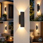 LED-Wandleuchte Aluminium wetterfest – für Innen und Außen