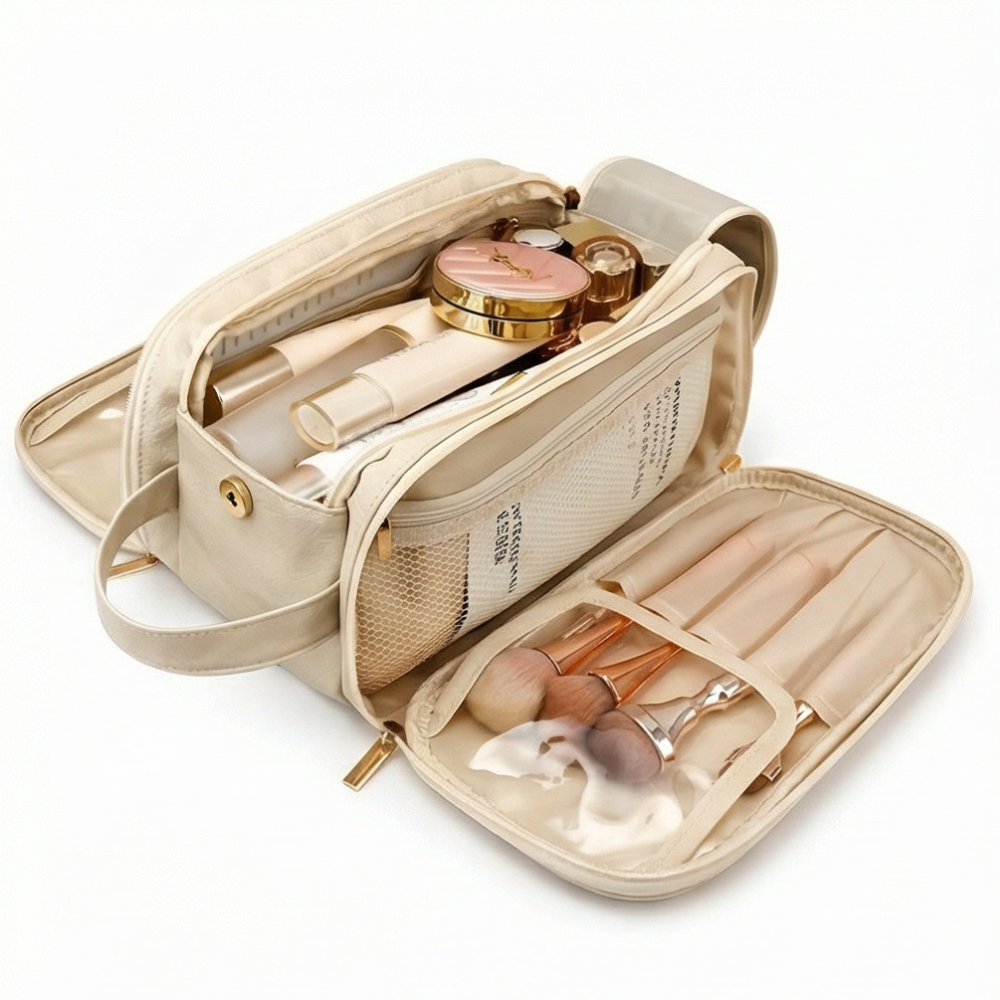 Make-up Organizer mit flachem Öffnungsdesign