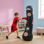 Inflatable punching bag for children with water base