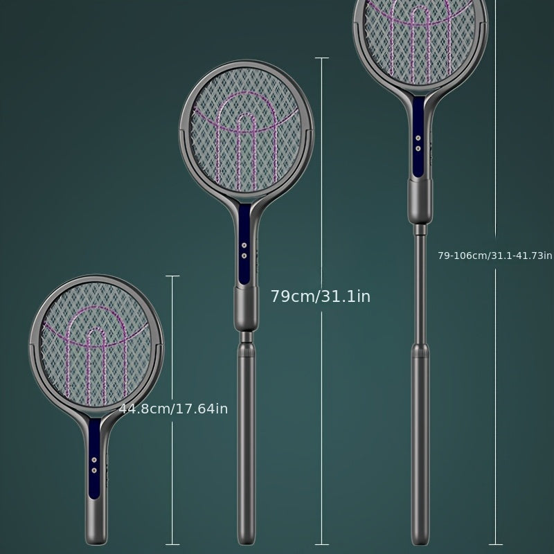 Electric mosquito swatter with extendable handle