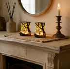 LED atmosphere lamp with forest shadow – battery operated