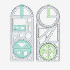 Multifunctional Geometry Ruler with Protractor