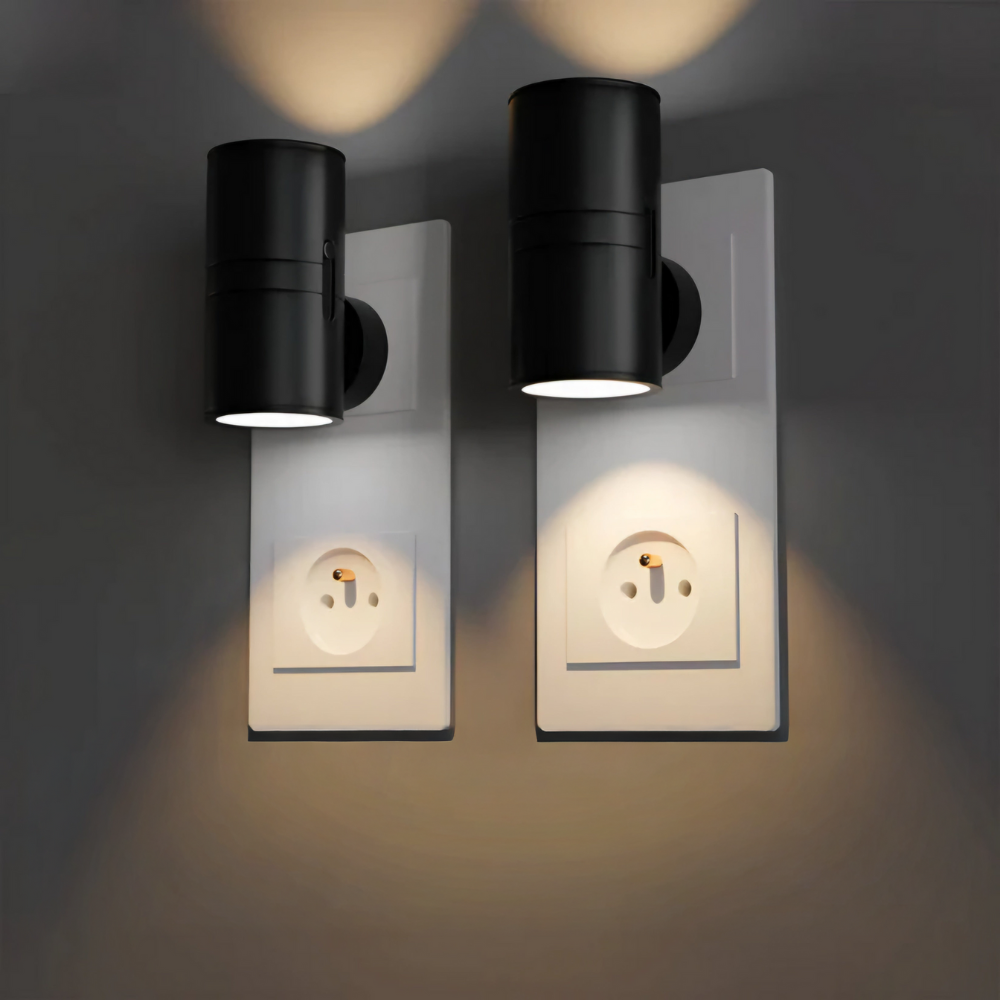 Dimmable Plug-in LED Night Light with Rotary Switch – Warm White Light