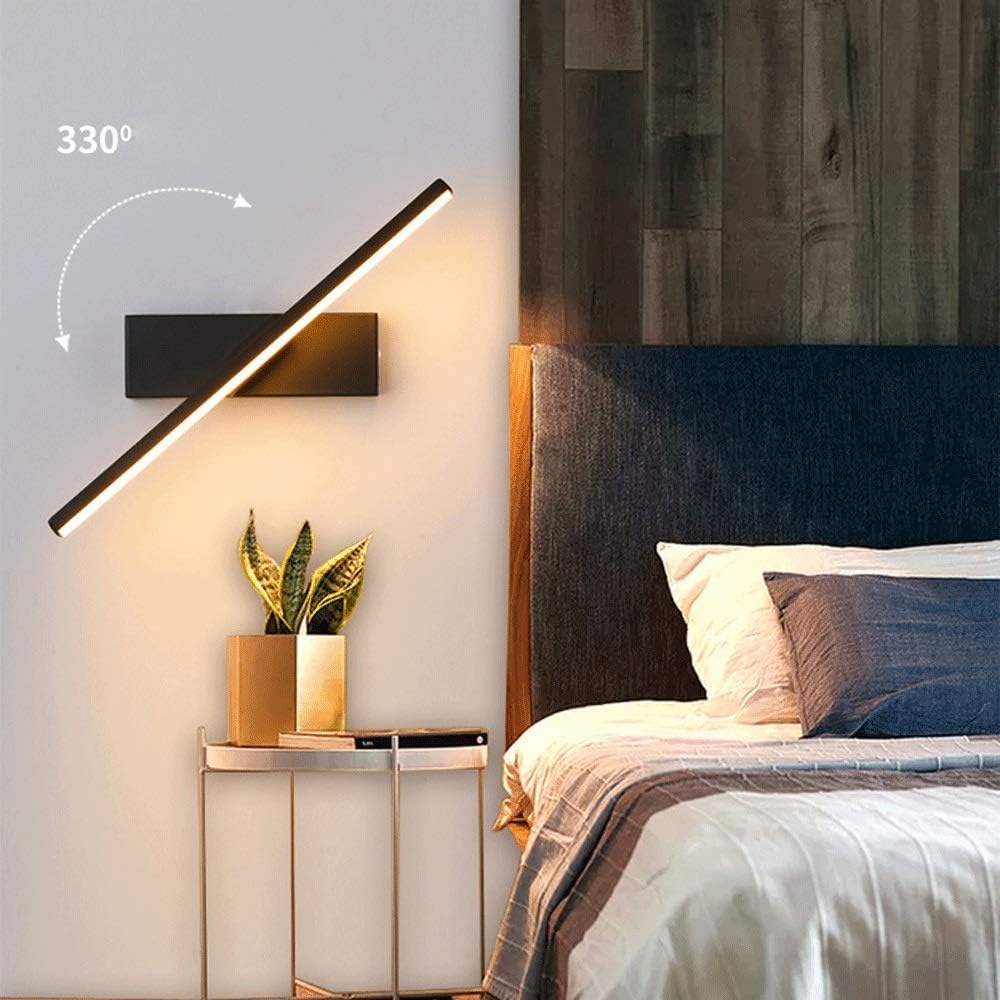 LED Wandleuchte 330° Schwenkbar – 3 Lichtfarben, Aluminium