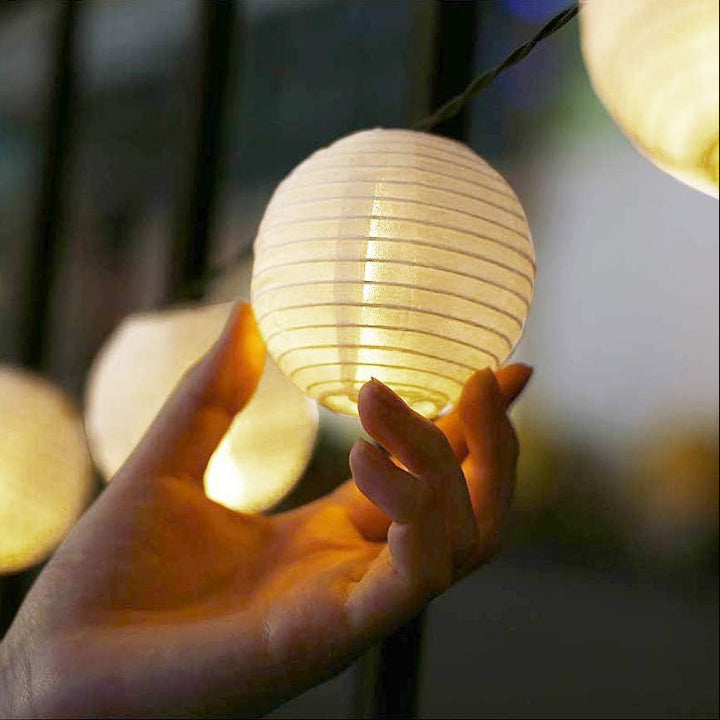 Solar lantern string lights with LED – IP65 waterproof