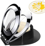 Stainless Steel Egg Slicer – Slices, Halves & Quarters in One