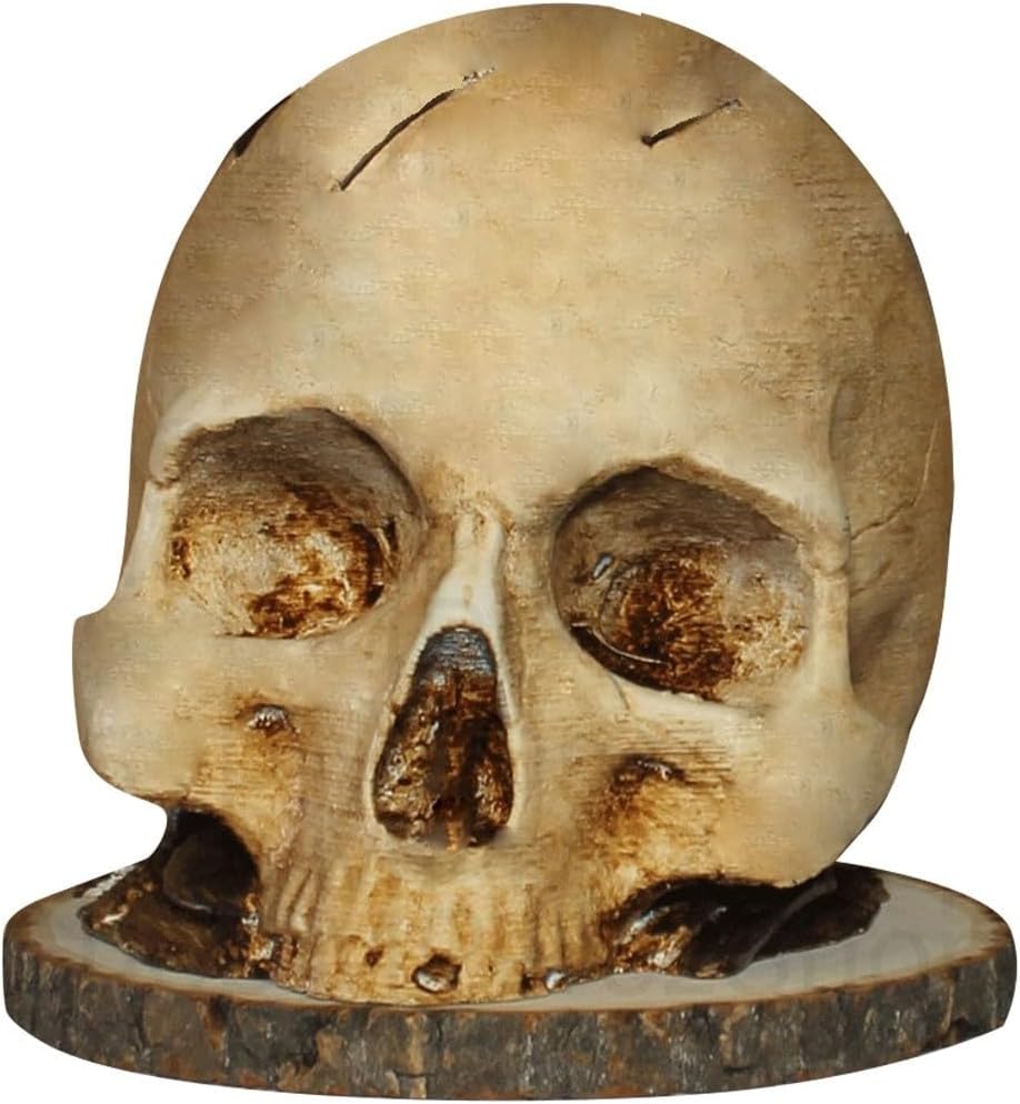 Totenkopf Messerhalter Gotik-Design für 7 Messer