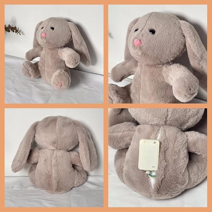 Kuscheltier Hase mit Atemfunktion – Beruhigend für den Schlaf