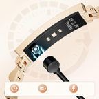 Smartes Edelstahl-Kettenarmband — Fitness-Tracker im Schmuckdesign