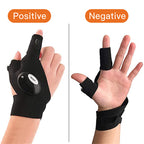 LED gloves with integrated lights
