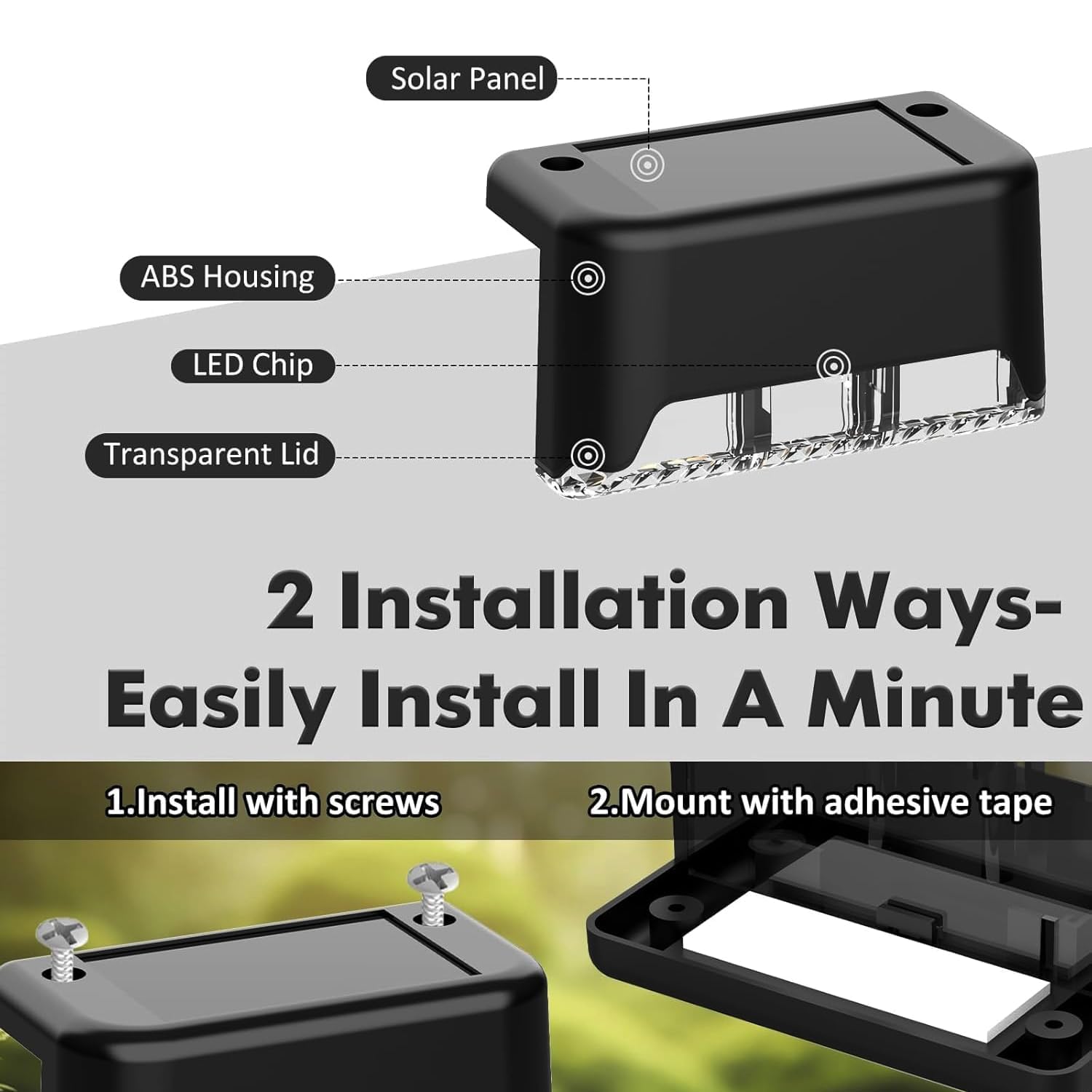 Solar patio lights with motion sensor