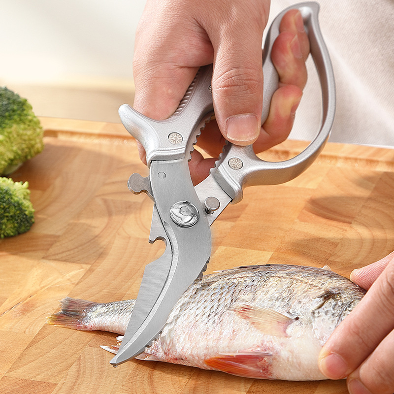 Multifunctional stainless steel kitchen scissors