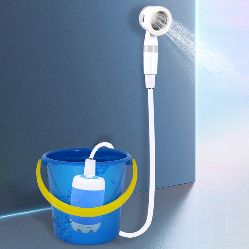 Portable outdoor shower with battery – 2 spray modes, 5000 mAh