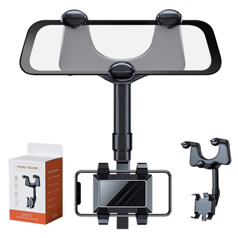 Phone holder rearview mirror – Secure view at eye level