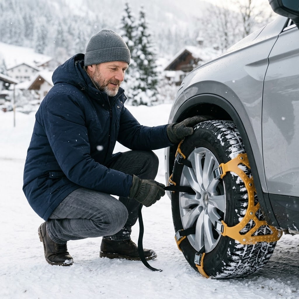 Schneeketten für PKW und SUV, Reifenbreite 165–265 mm