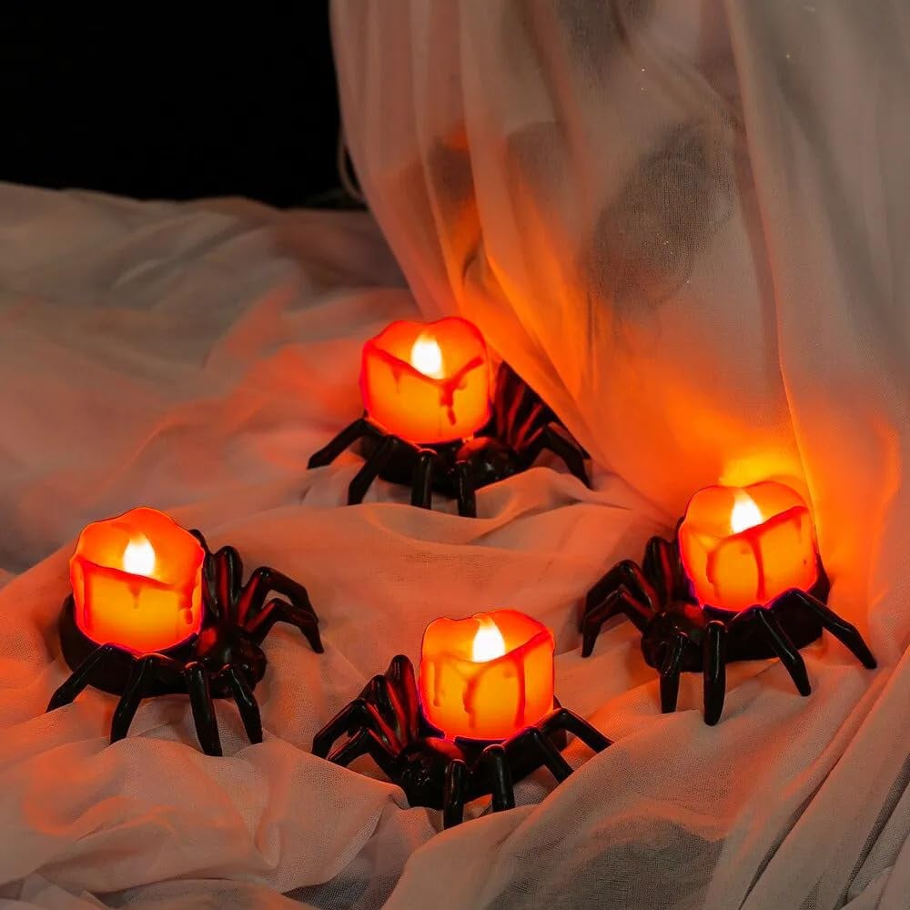 LED-Spinnenlichter Halloween