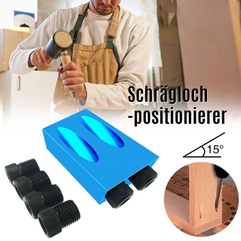 Angle Drill Positioner 15° for Precise Wood Joints